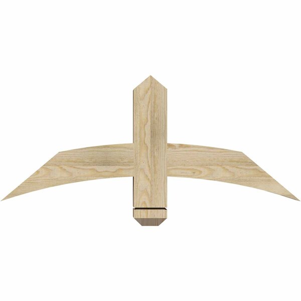 Ekena Millwork Bellingham Rough Sawn Timber Gable Bracket, Douglas Fir, 36"W x 15"H x 4"D x 4"F, 10/12 Pitch GBW036X15X0404BEL00RDF - main